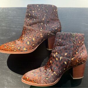 Madewell The Rosie Bootie Dyed Calf Hair 5.5